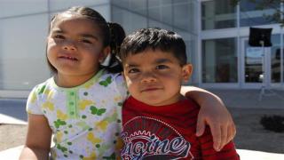 Cecilia and Emmanuel (R), children available for adoption, are seen in this undated handout image obtained by Reuters June 4, 2011. When Diane Granito was hired to recruit foster and adoptive parents in New Mexico, she was told to review the photos of the children available for adoption. The shots were "uniformly bad," Graninto said, so she asked some the the state's most talented photographers to help capture the beauty and spirit of the state's foster children. REUTERS/Sebastein Darteville-Courtesy Heart Gallery/Handout