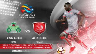 مباراة الدحيل وذوب اهن اصفهان